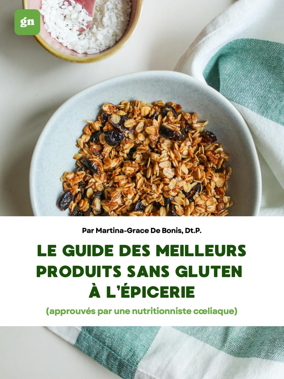 Couverture du guide des meilleurs produits sans gluten à l'épicerie