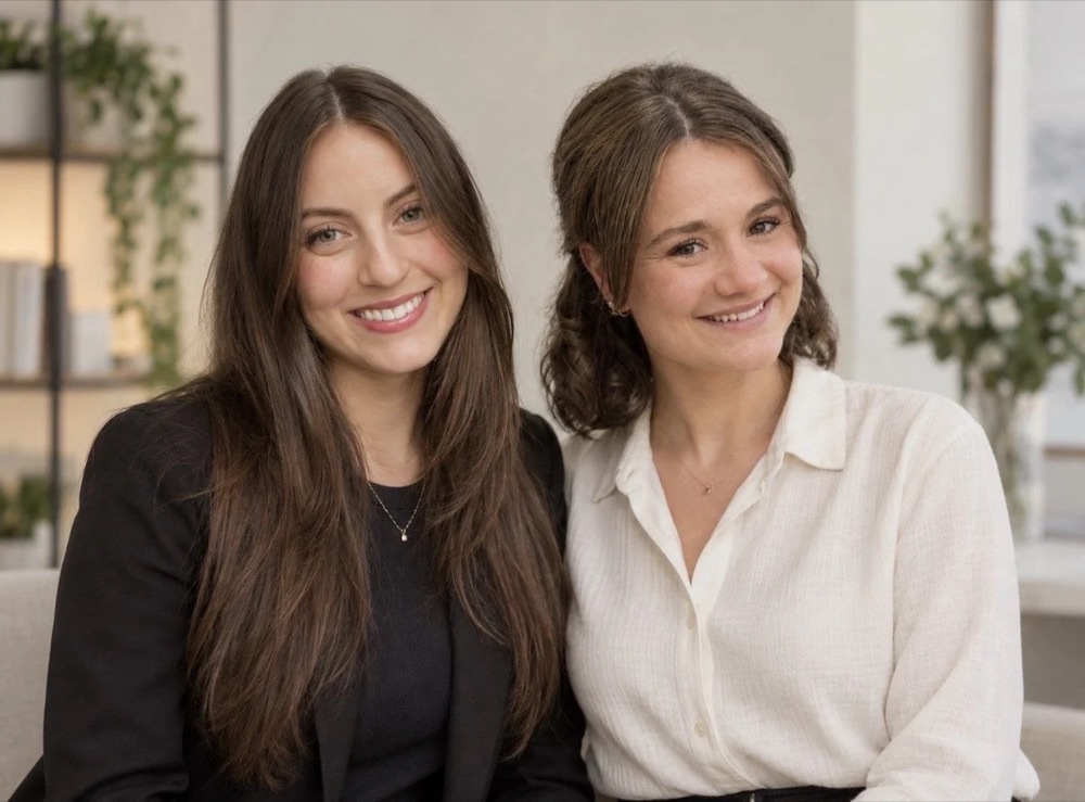 Martina Grace De Bonis and Matisse Vaillancourt, Registered Dietitian-Nutritionists, smiling side by side