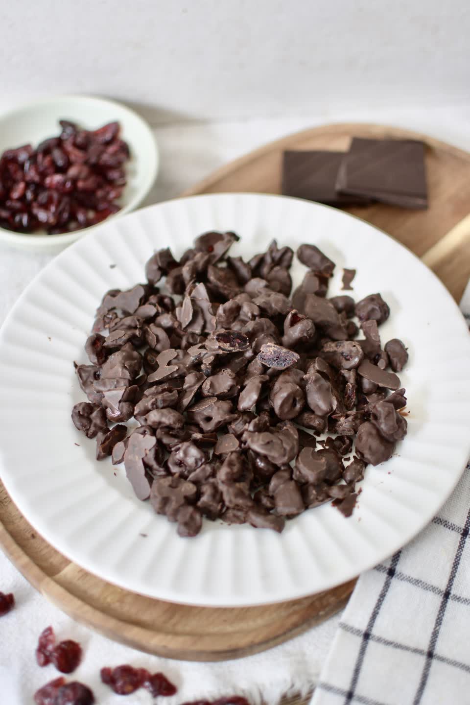 Chocolate-Covered Cranberry Bites