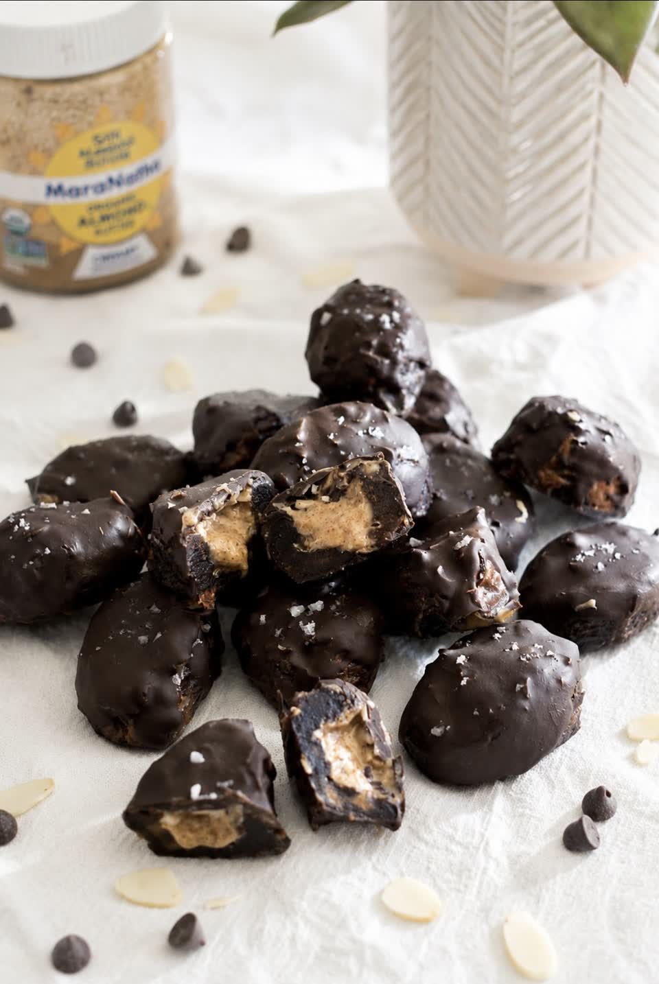 Bouchées de dattes au chocolat