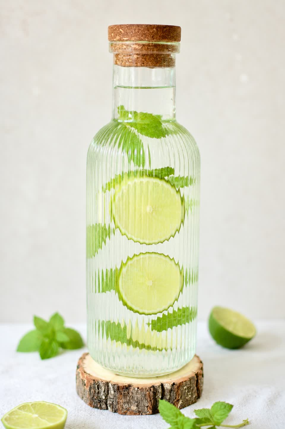 Lime Mint Infused Water