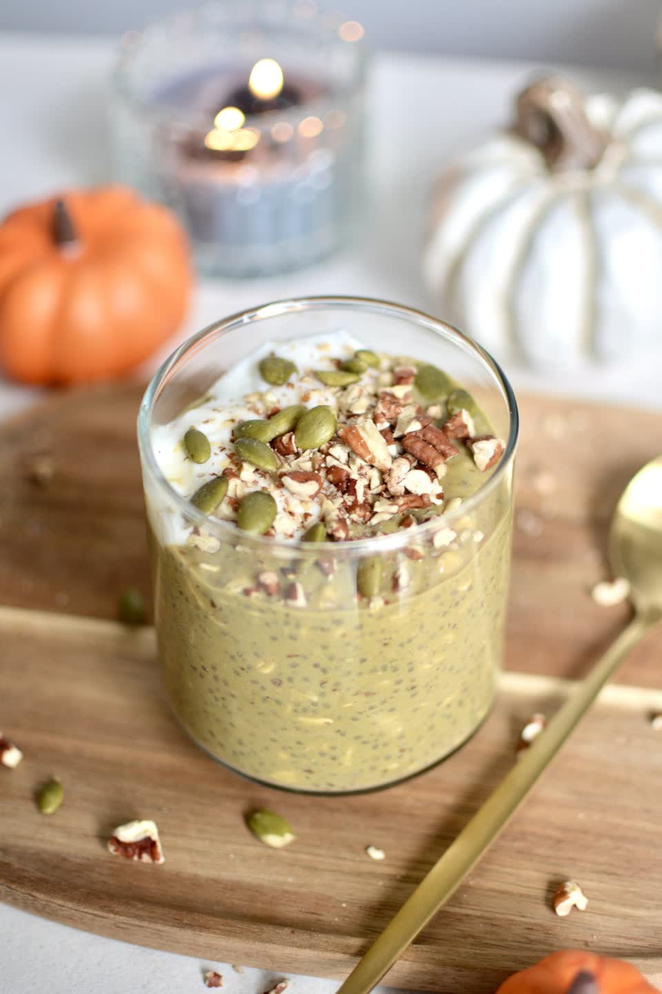 Pumpkin Protein Overnight Oats