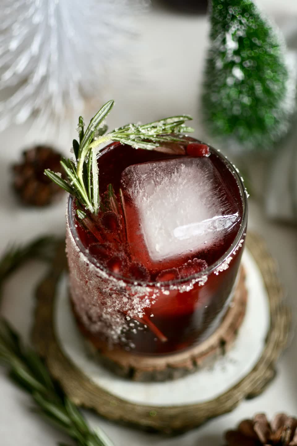 Cranberry Pomegranate Mocktail
