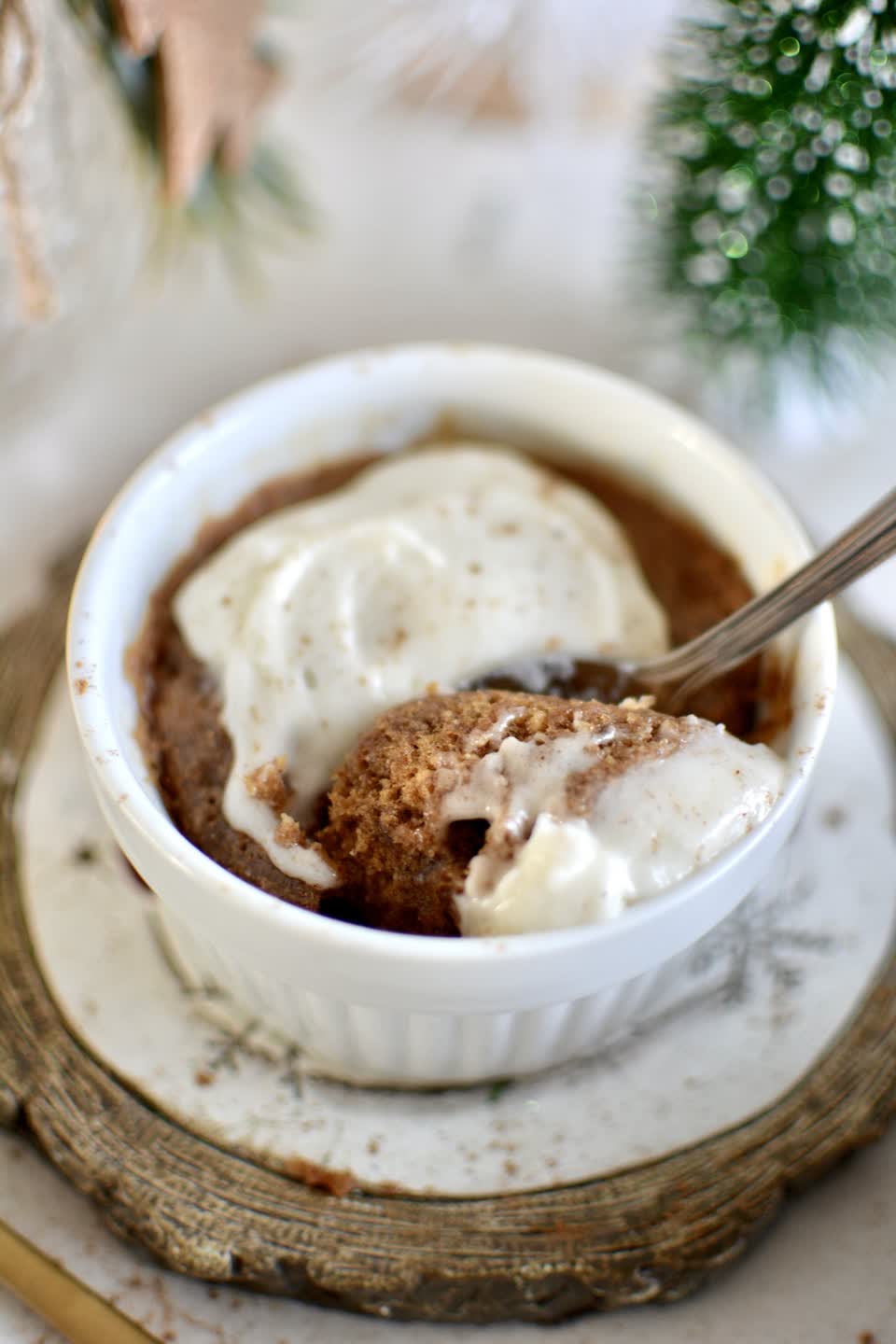 Gingerbread Mug Cake