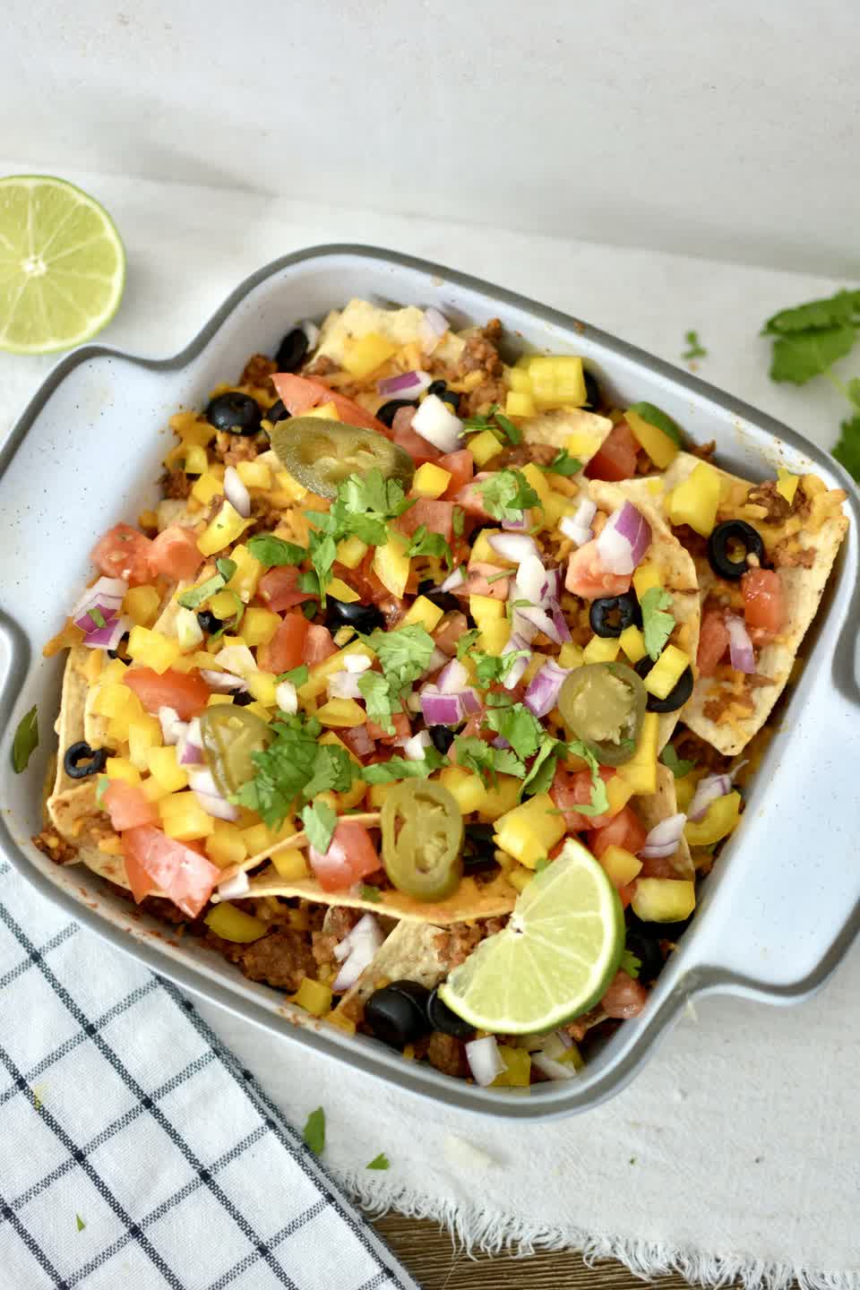 Loaded TVP Nachos (Dairy-Free)