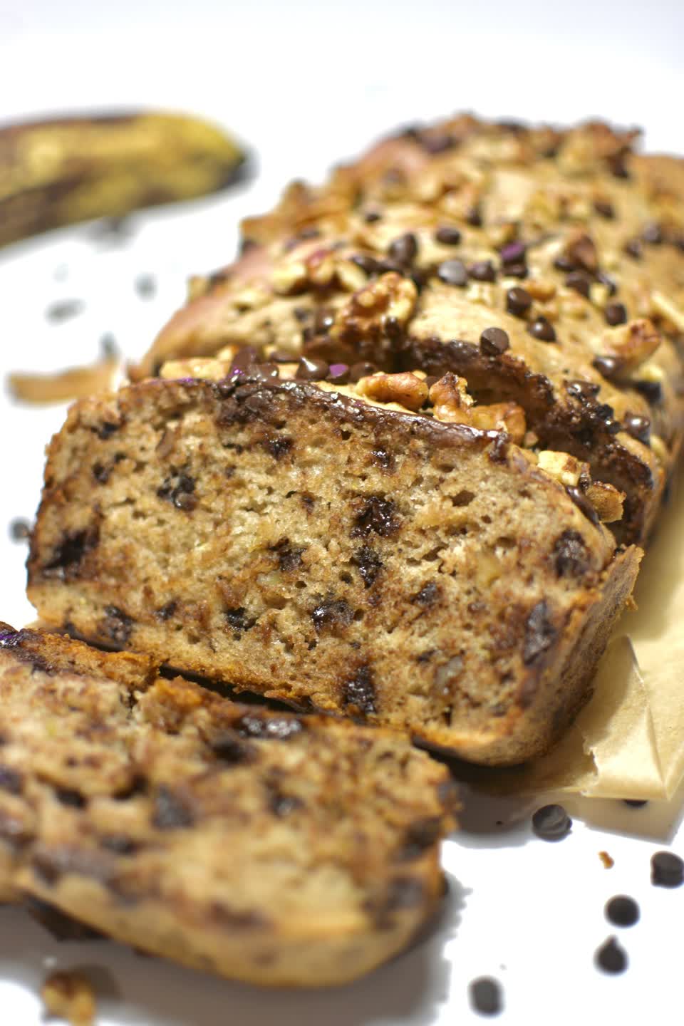 Pain aux bananes et chocolat sans oeufs (le meilleur)