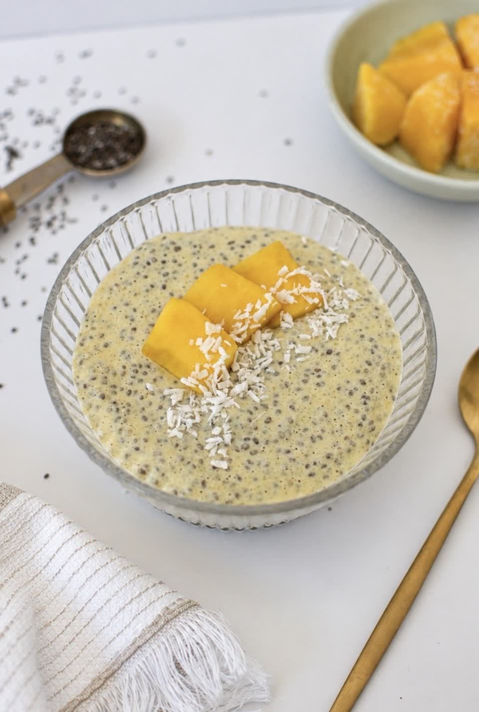 Pouding de chia mangue-coco