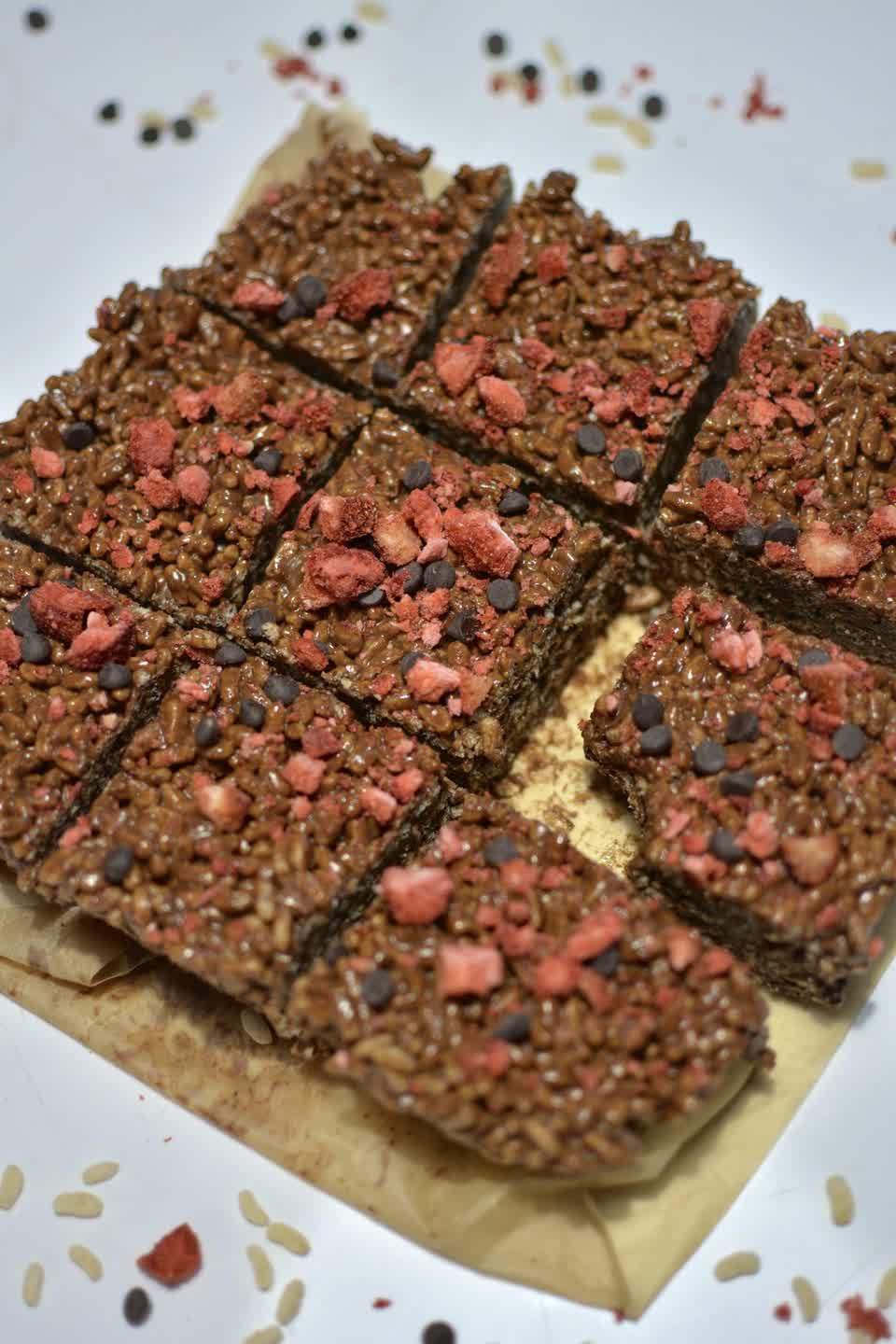 Chocolate Peanut Rice Krispie Bars