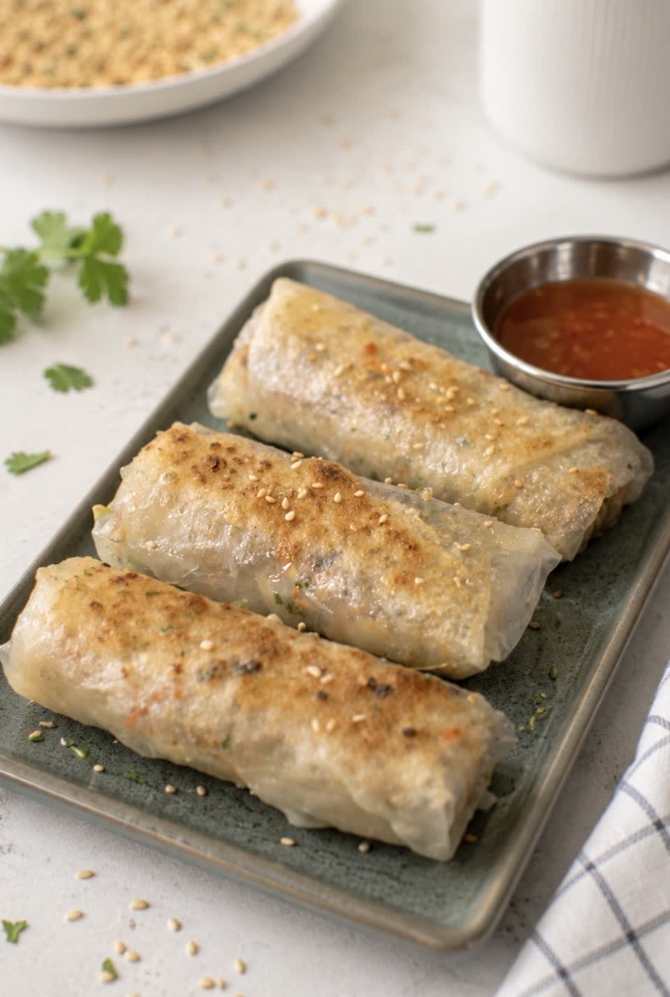 Fried Tofu Spring Rolls