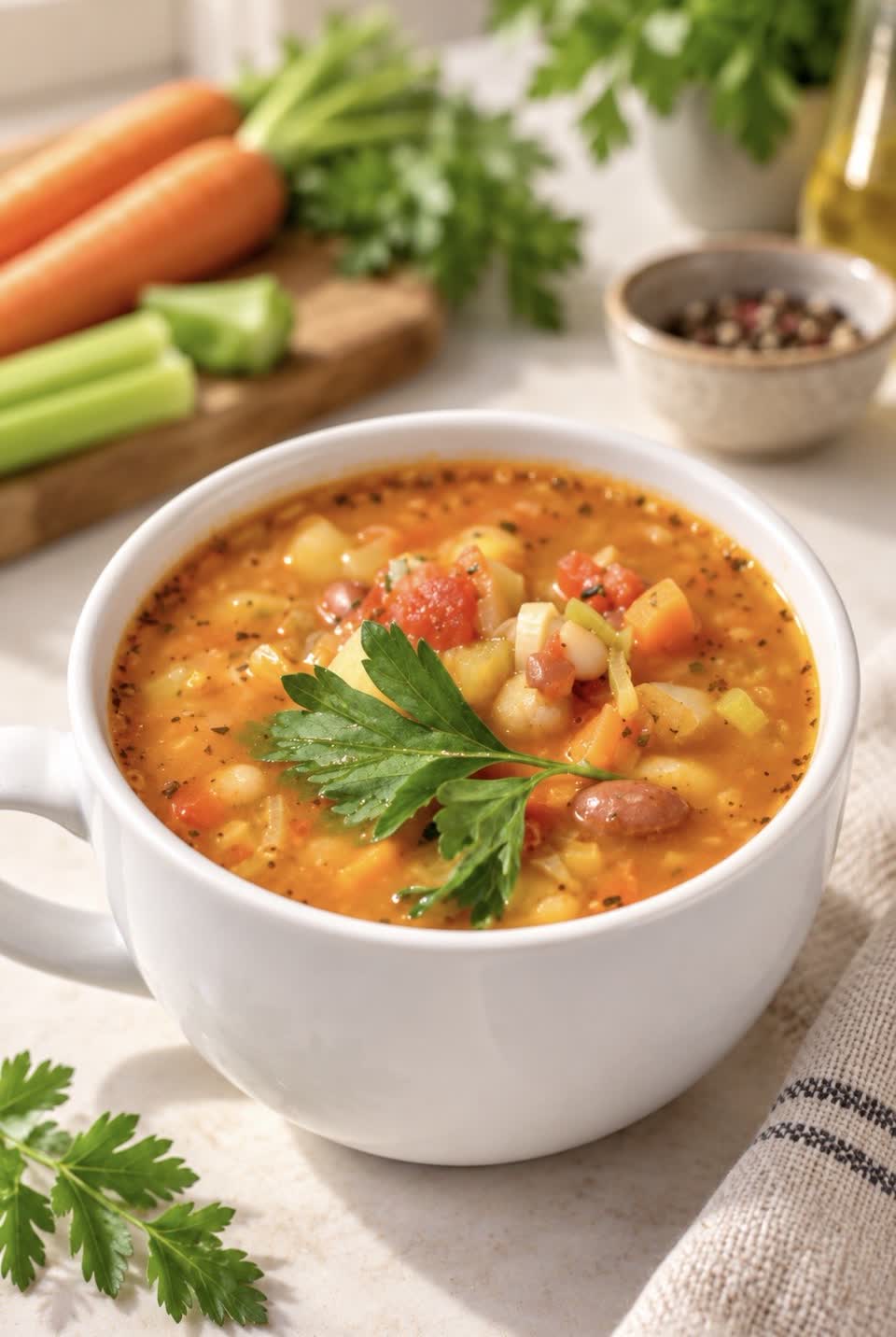 Comforting Vegetable Soup
