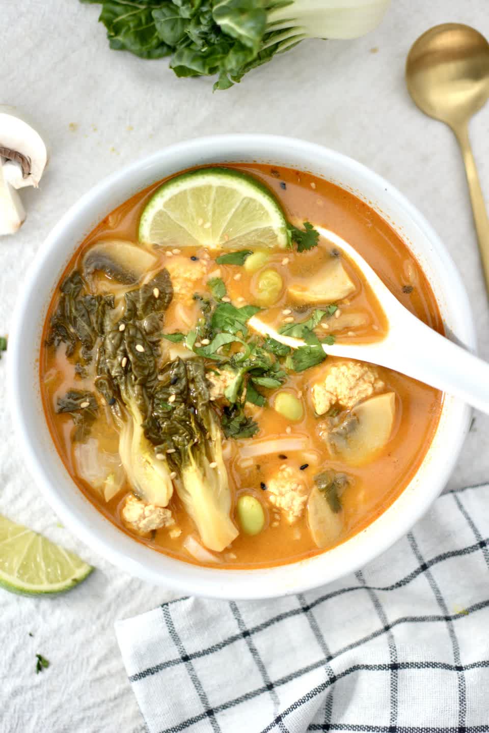 Thai Coconut Tofu Soup