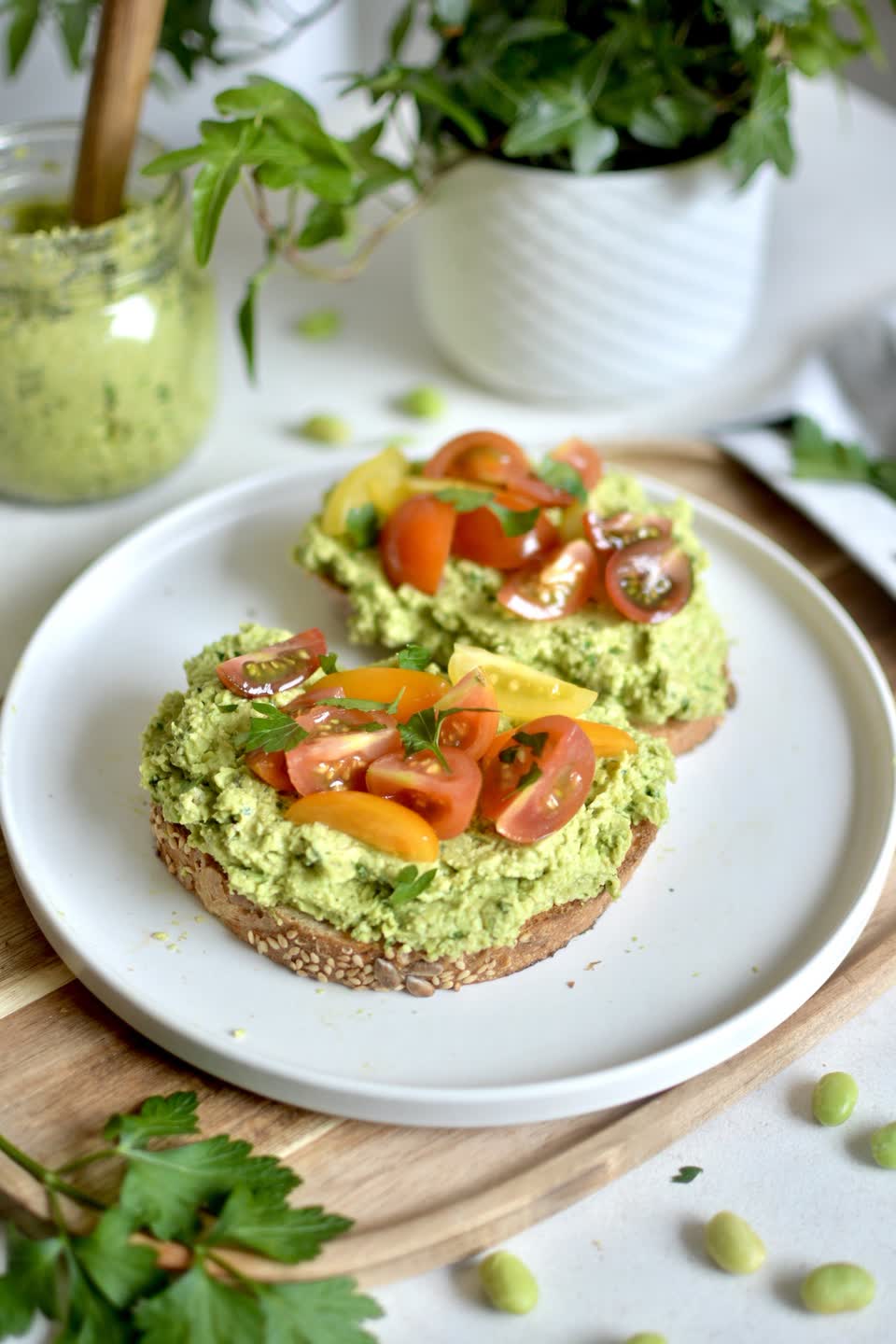 Edamame Spread Toast