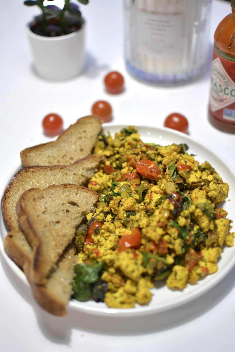 Vegetable Scrambled Tofu