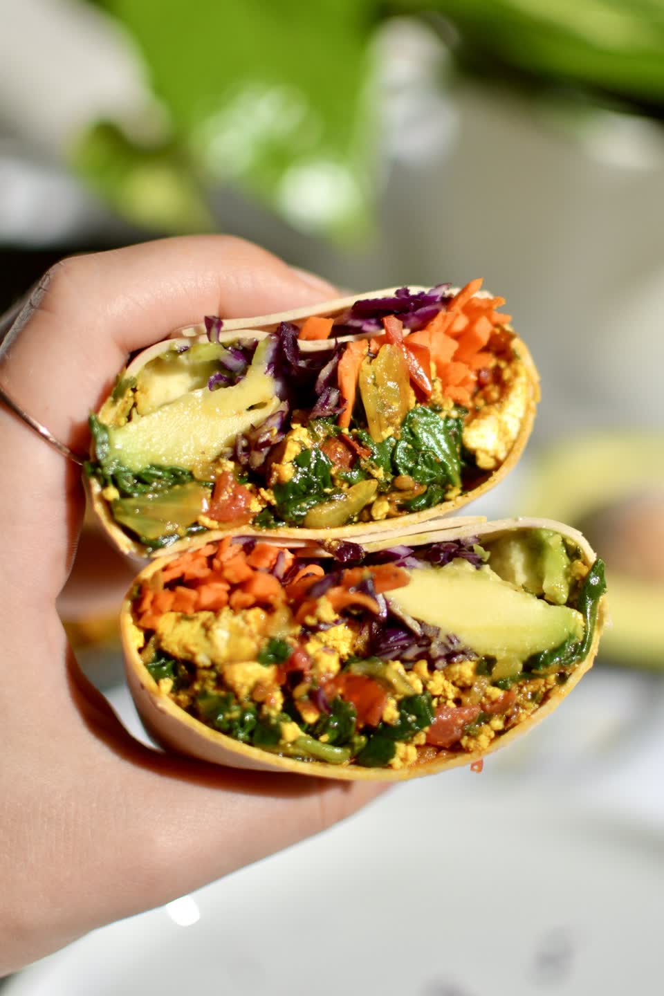 Breakfast Tofu Wrap