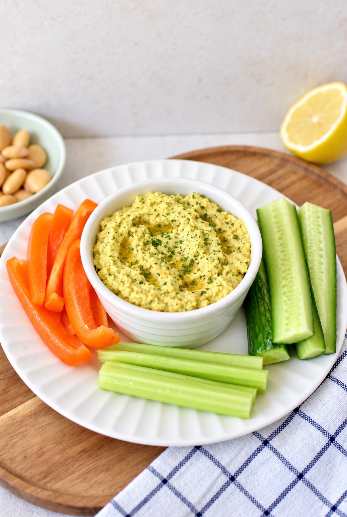 Houmous de lupins protéiné