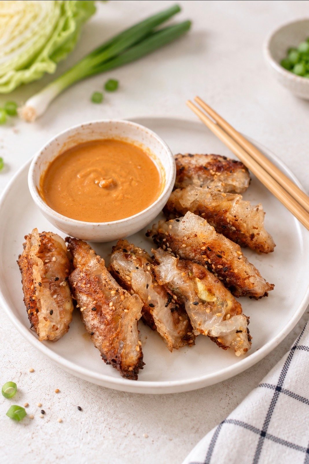 Dumplings végétariens croustillants sans gluten