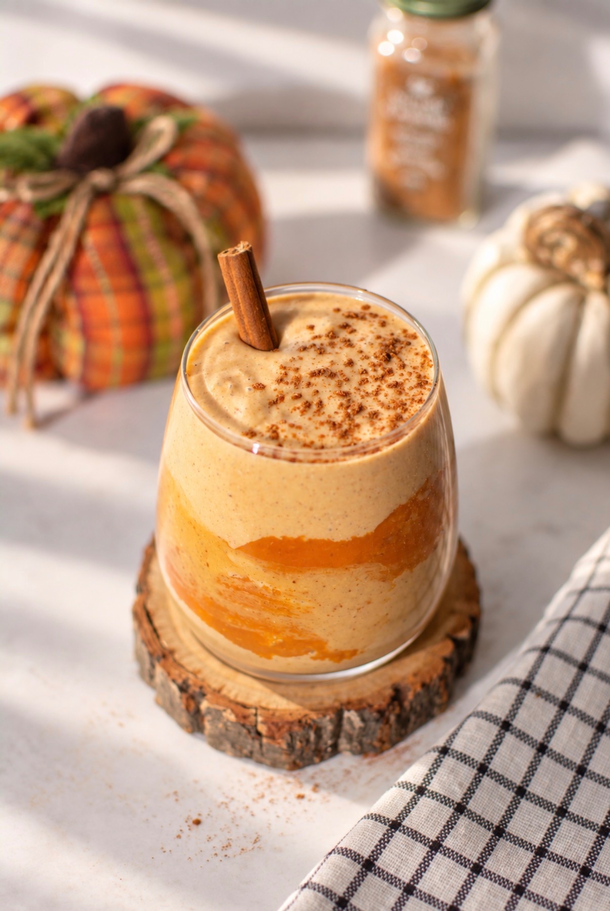 Smoothie protéiné à la citrouille épicée